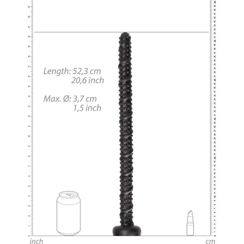 Ouch! - Teksturowane wężowe dildo - 55 cm